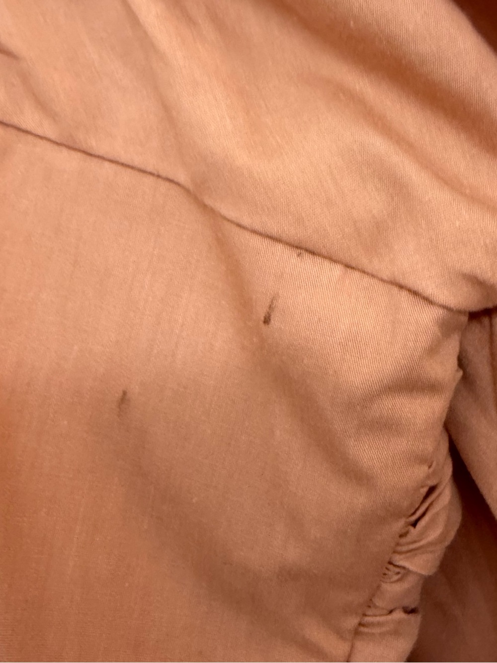 Abercrombie & Fitch Pleated Smocked Square-Neck•Puff Sleeve•terracotta•ballet•SM - Picture 12 of 16